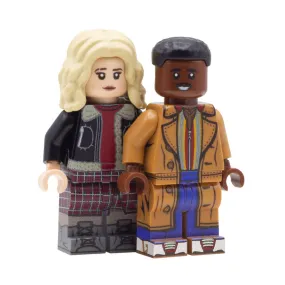 15th Time Lord and Ruby - Custom Design Minifigure Set