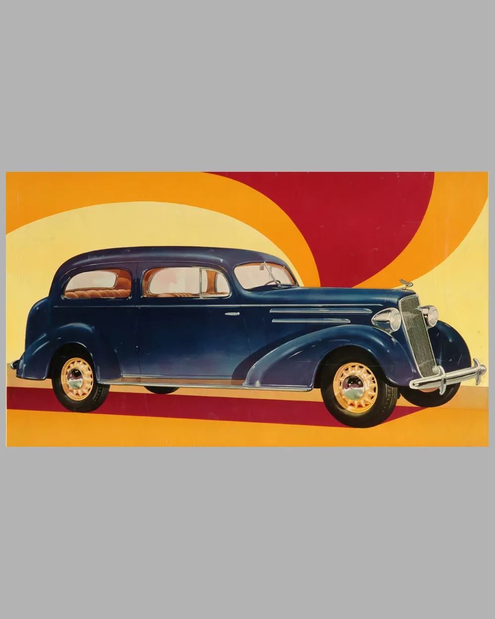 1936 Chevrolet Master Deluxe advertising poster, USA