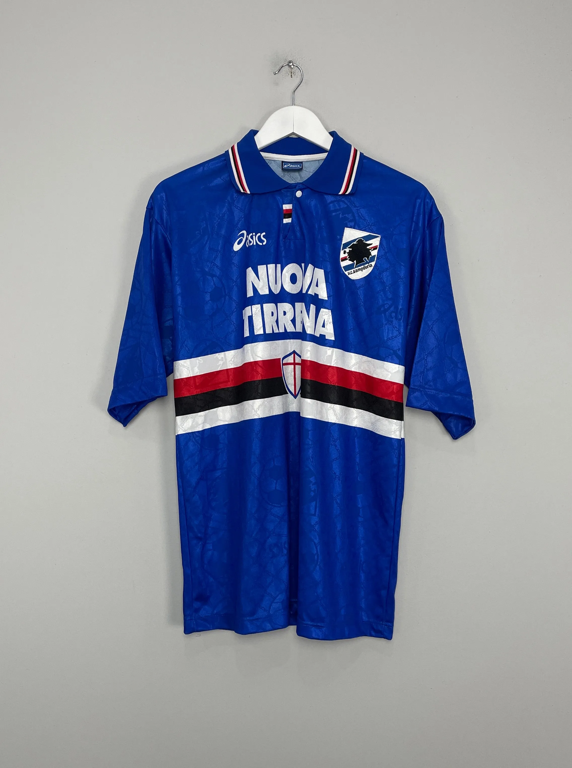 1995/96 SAMPDORIA HOME SHIRT (L) ASICS