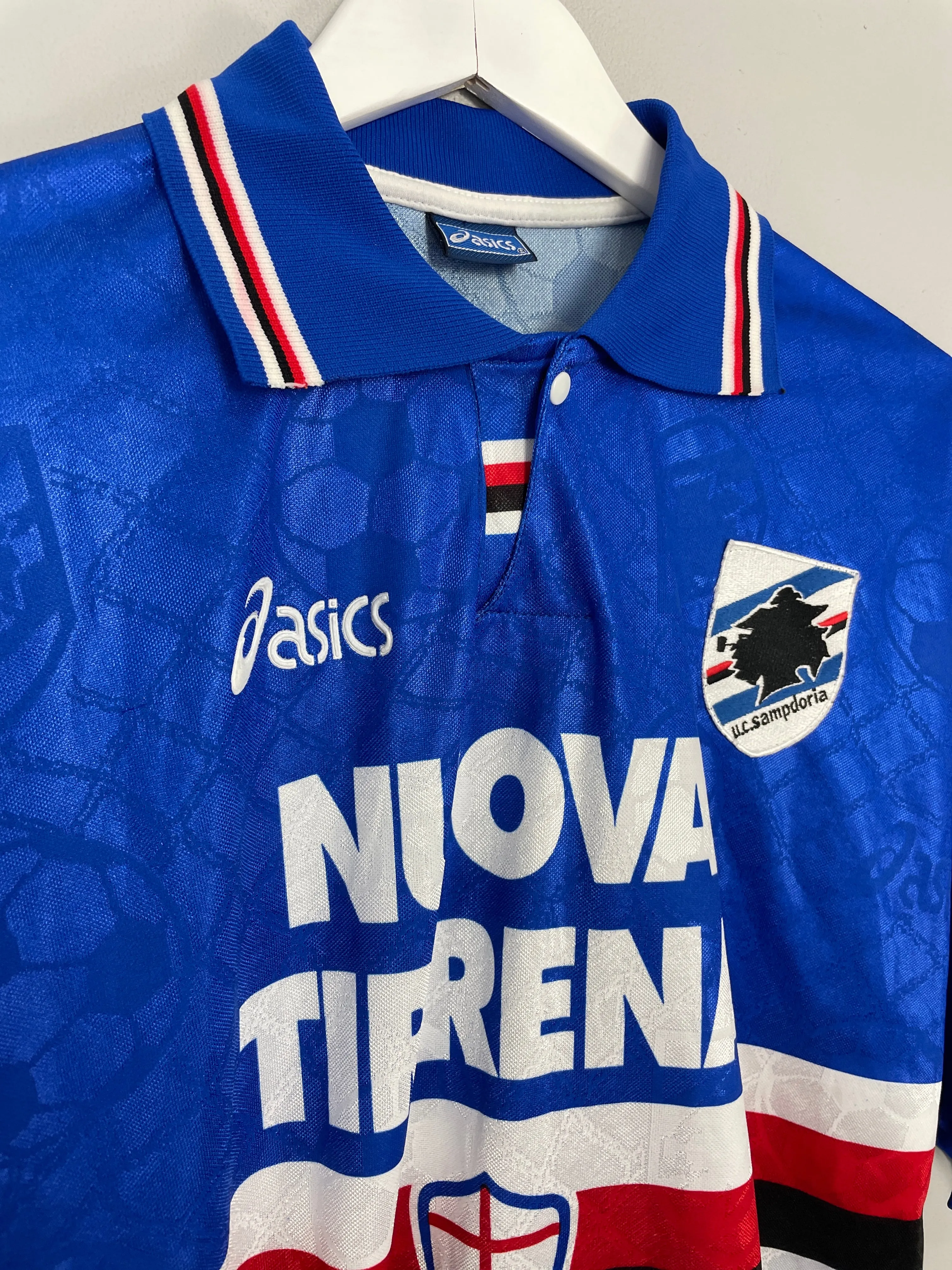 1995/96 SAMPDORIA HOME SHIRT (L) ASICS