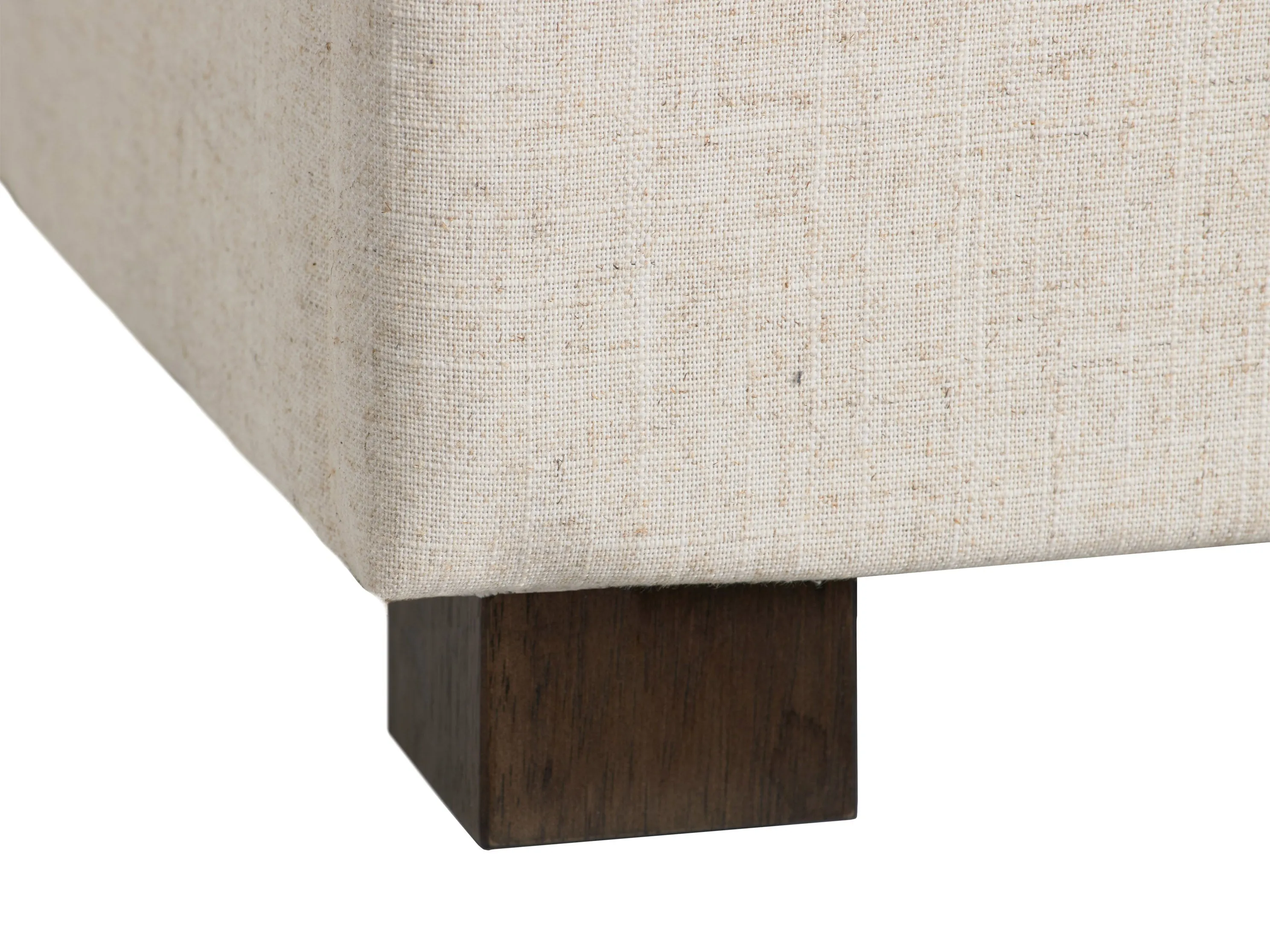 Beige Double Storage Ottoman