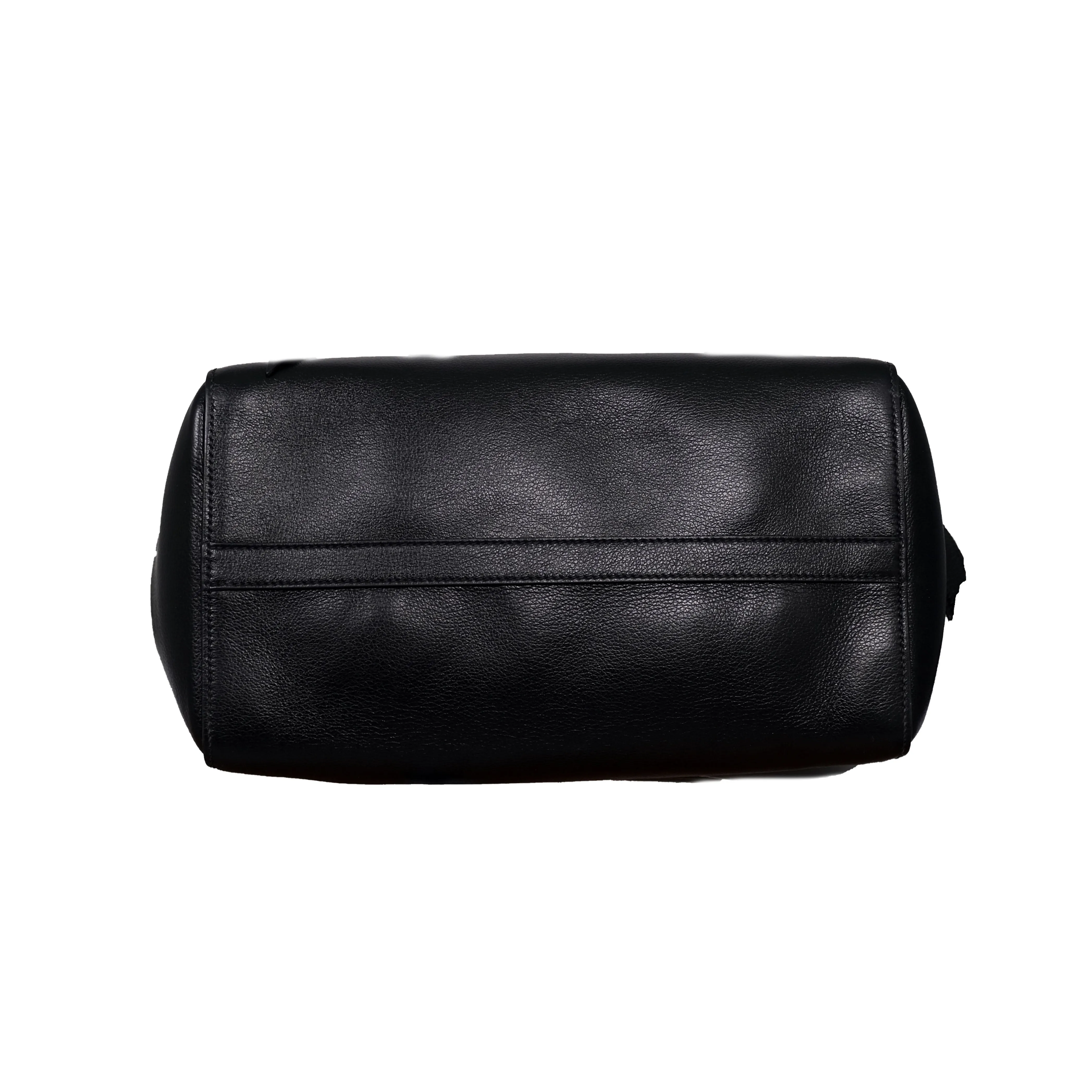 Black Vitello Daino Satchel