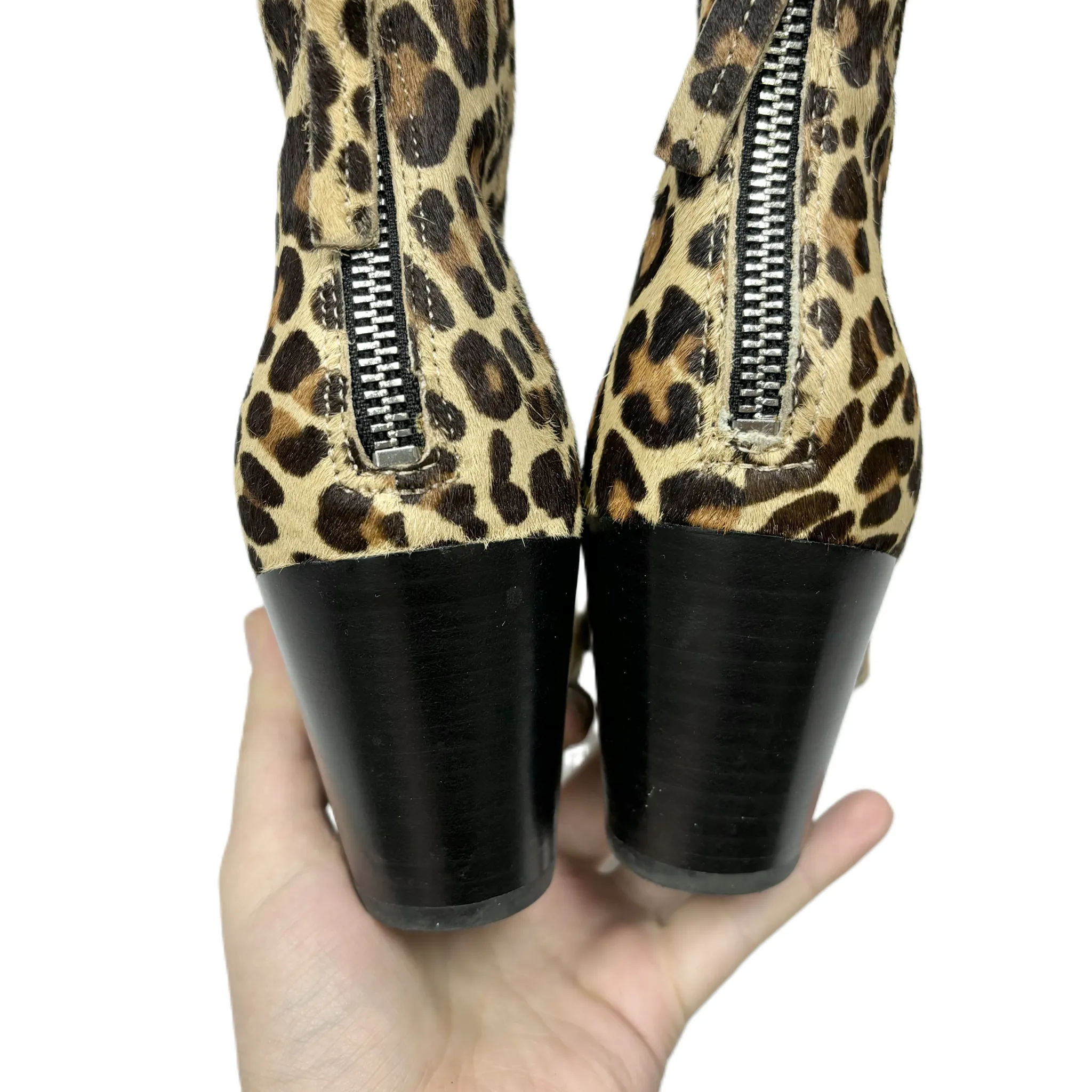 Boots Ankle Heels By Dolce Vita In Animal Print, Size: 8