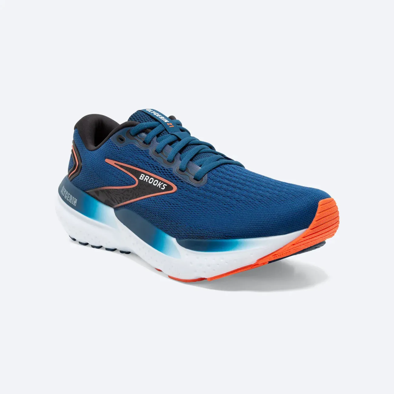 Brooks Men's Glycerin 21 - Blue Opal/Black/Nasturtium