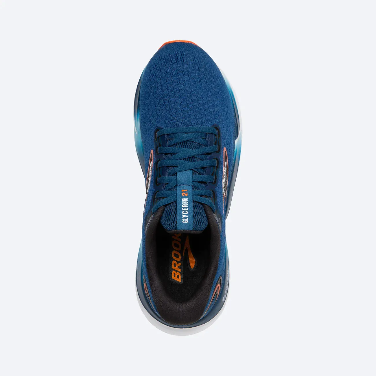 Brooks Men's Glycerin 21 - Blue Opal/Black/Nasturtium