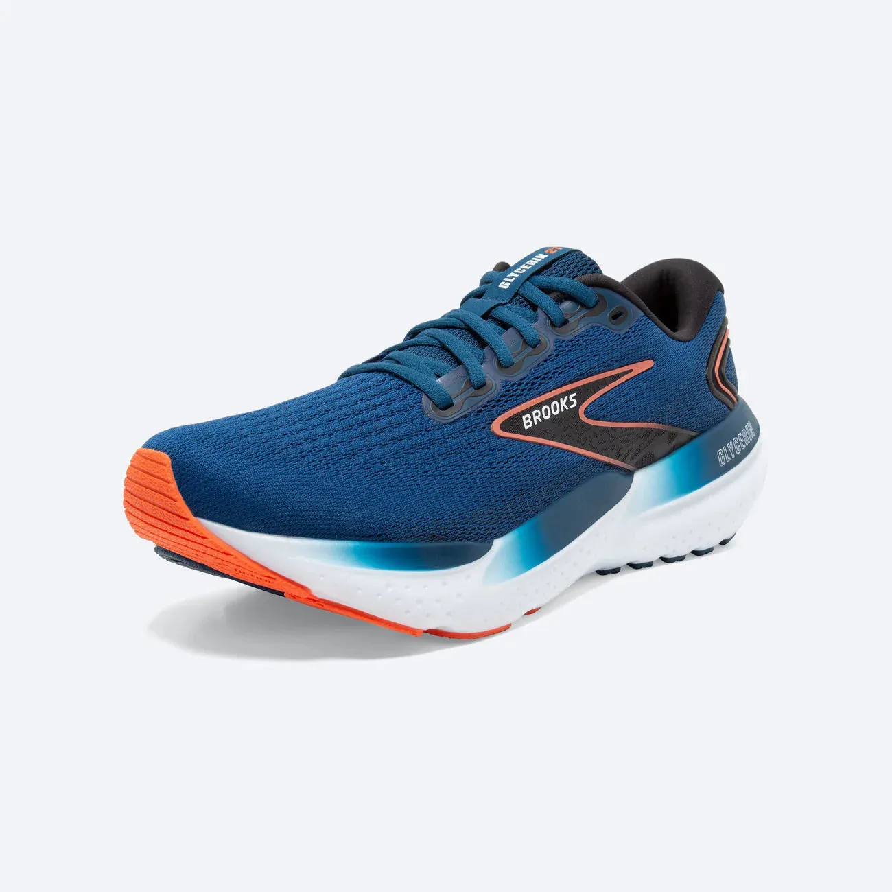 Brooks Men's Glycerin 21 - Blue Opal/Black/Nasturtium