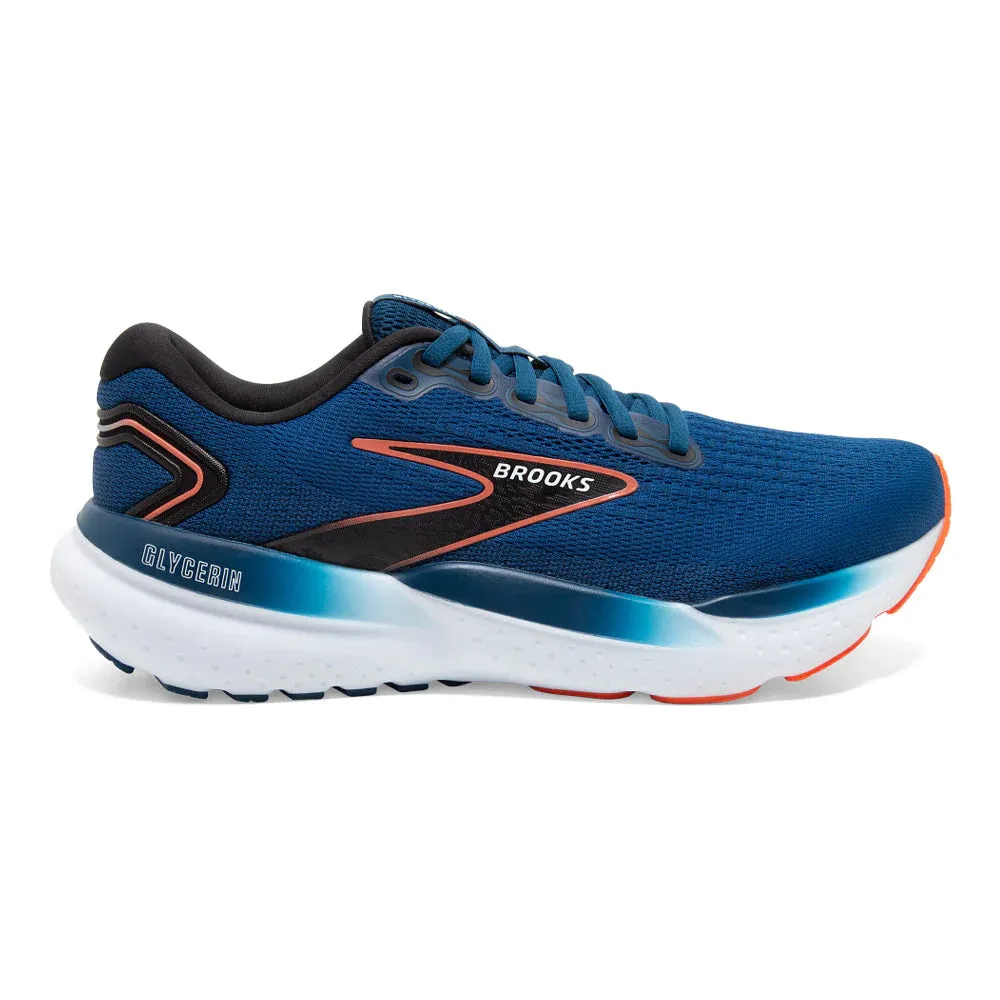 Brooks Men's Glycerin 21 - Blue Opal/Black/Nasturtium