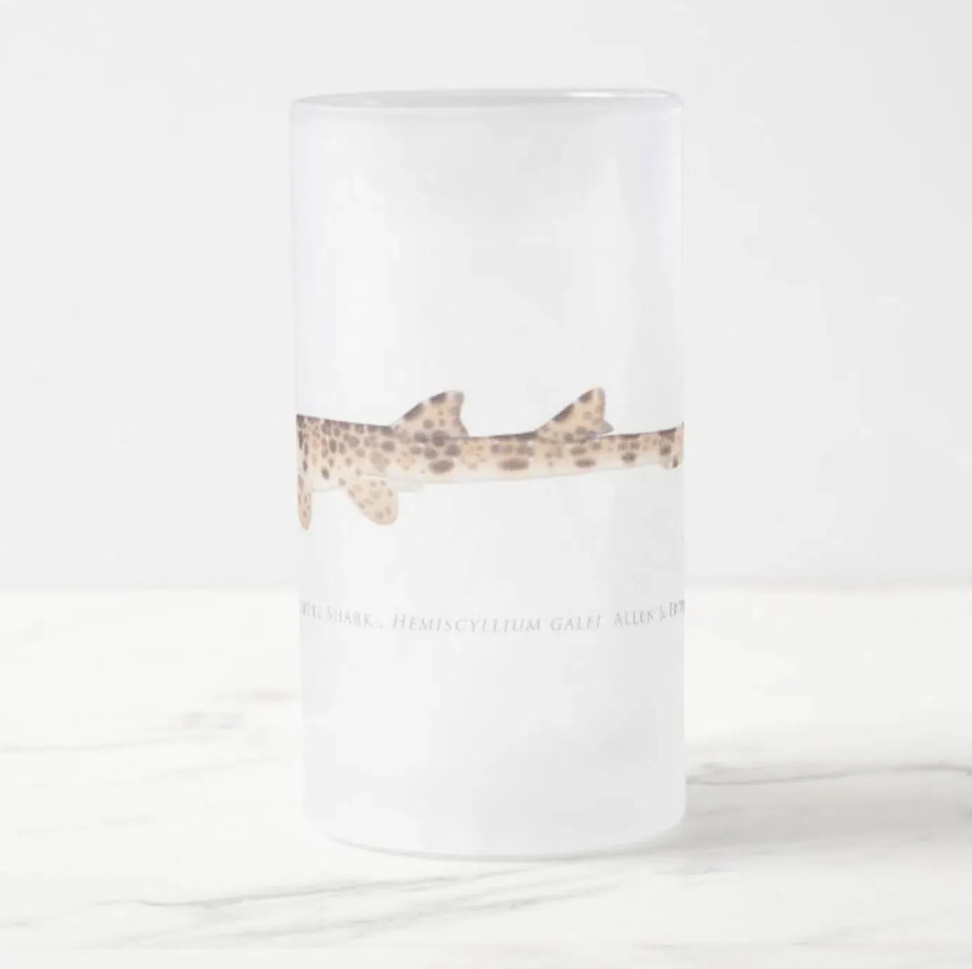 Cenderwasih Epaulette Shark - Frosted Glass Stein