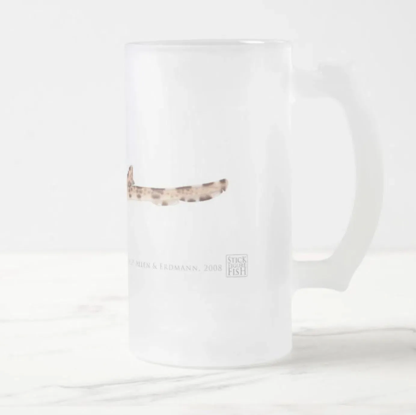 Cenderwasih Epaulette Shark - Frosted Glass Stein