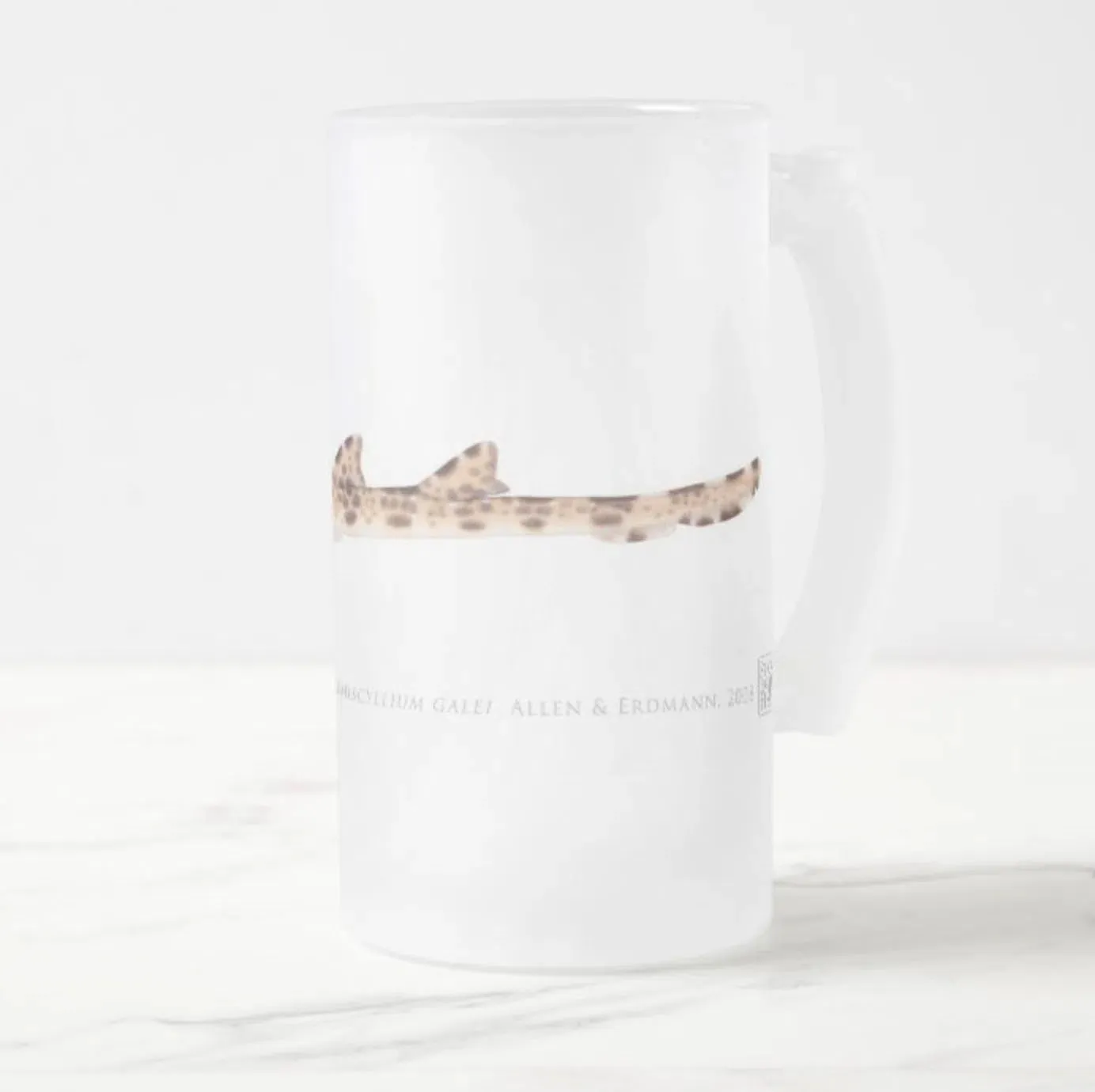 Cenderwasih Epaulette Shark - Frosted Glass Stein