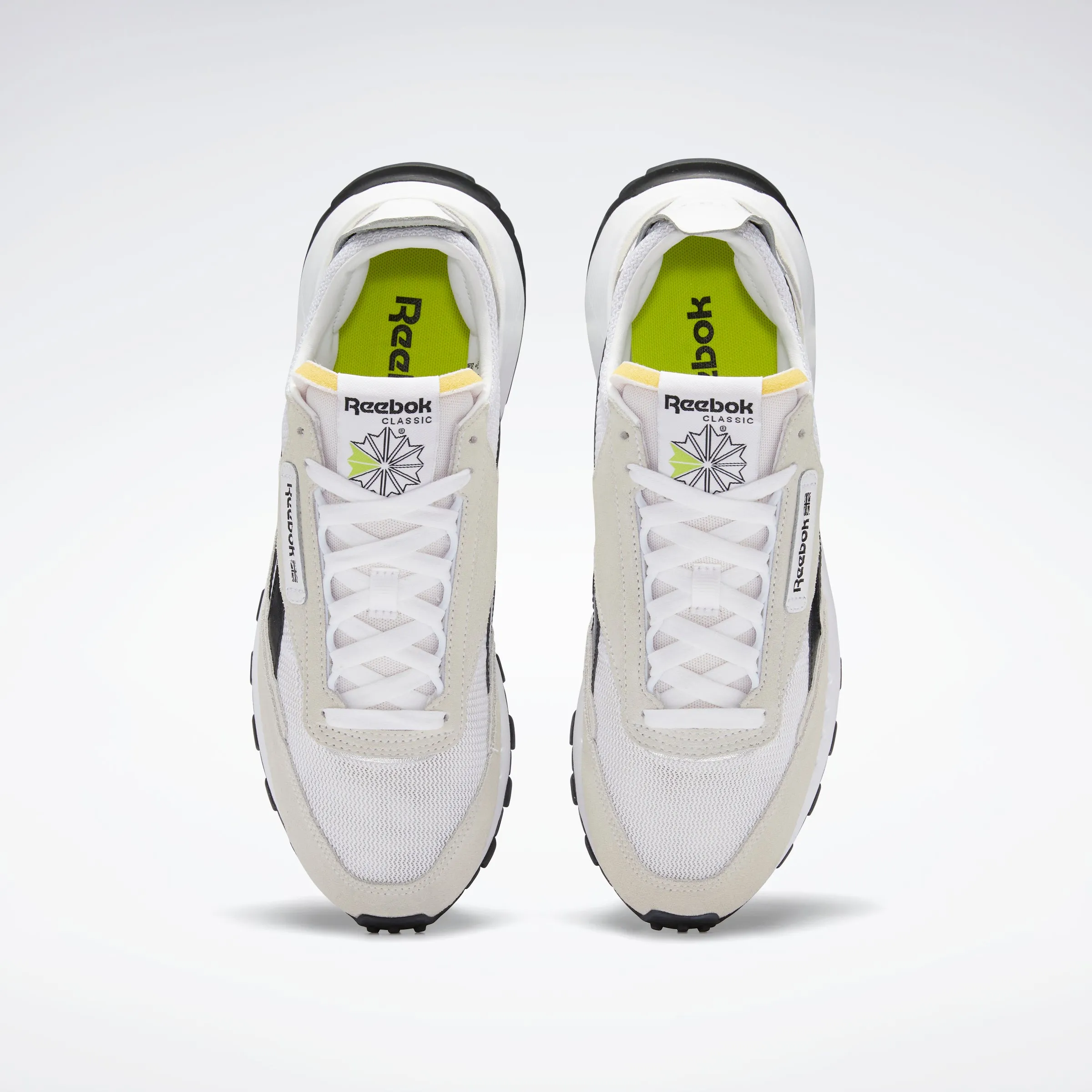 Classic Leather Legacy Shoes White/Black/Acid Yellow