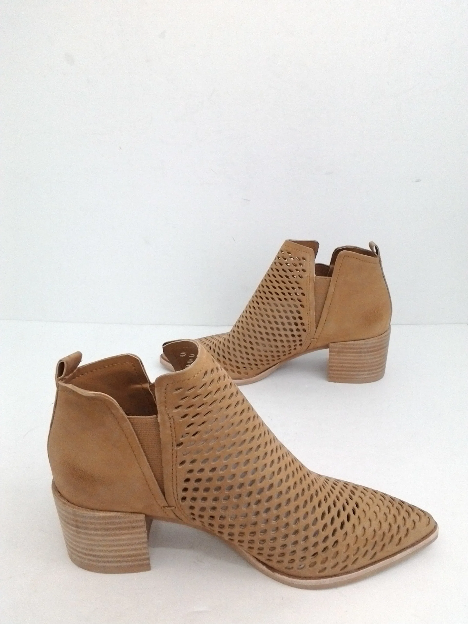 Dolce Vita Women's Light Brown Leather Booties Size 7