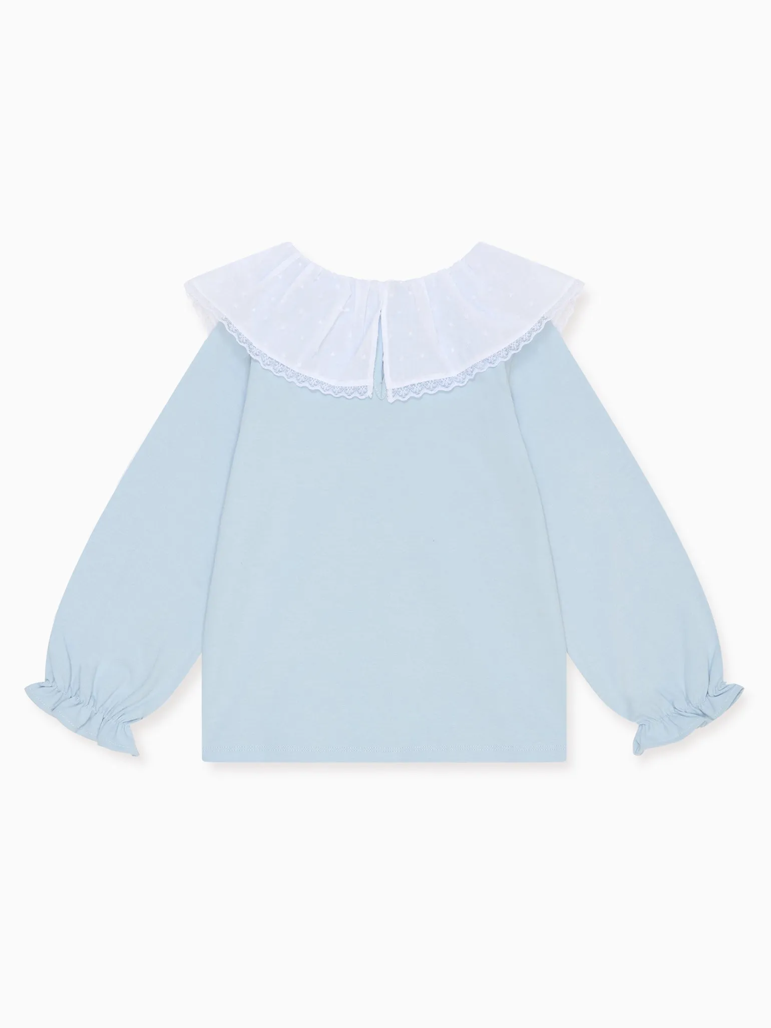 Dusty Blue Ravena Long Sleeve Girl Top