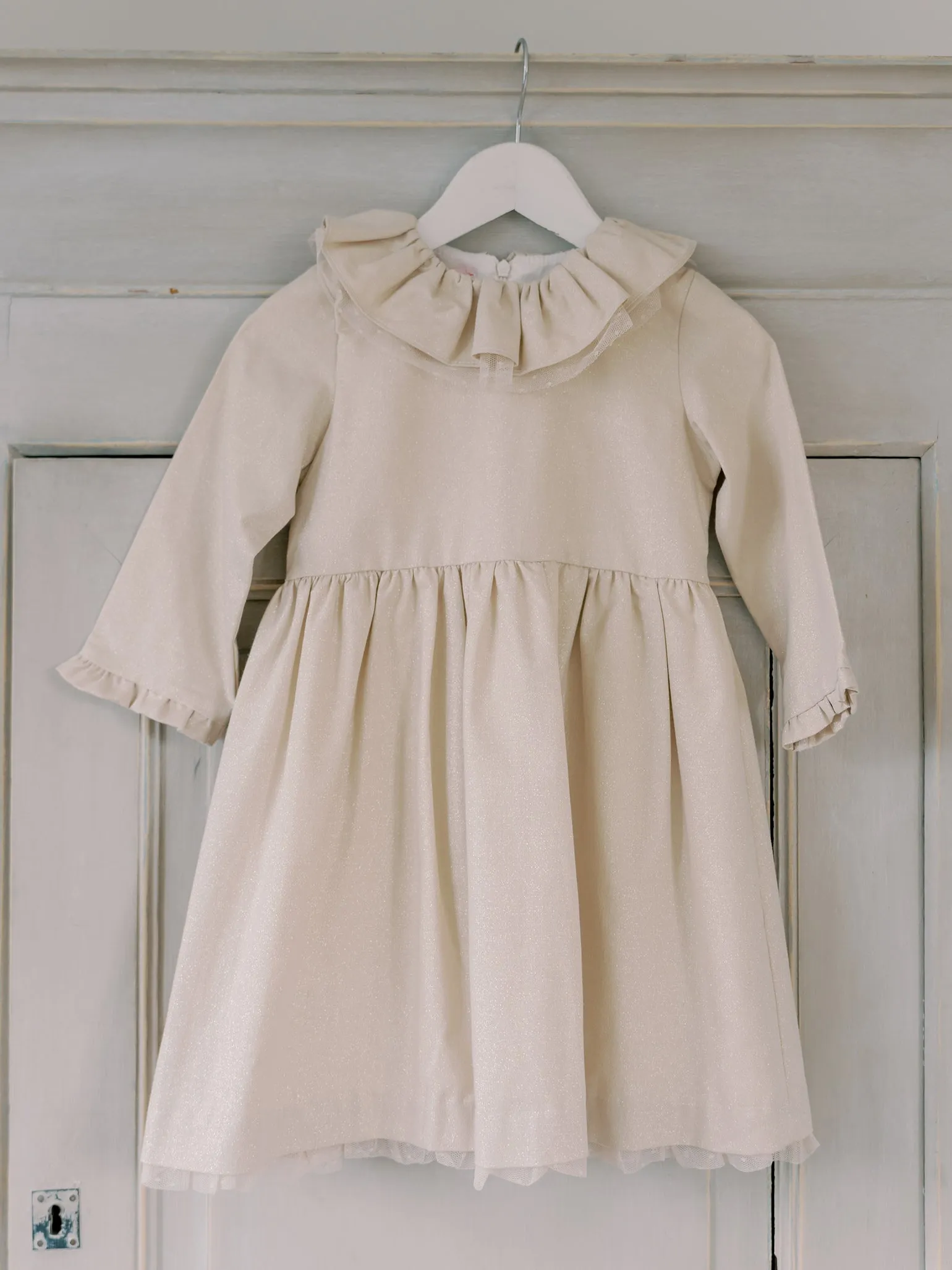 Gold Otillie Girl Dress