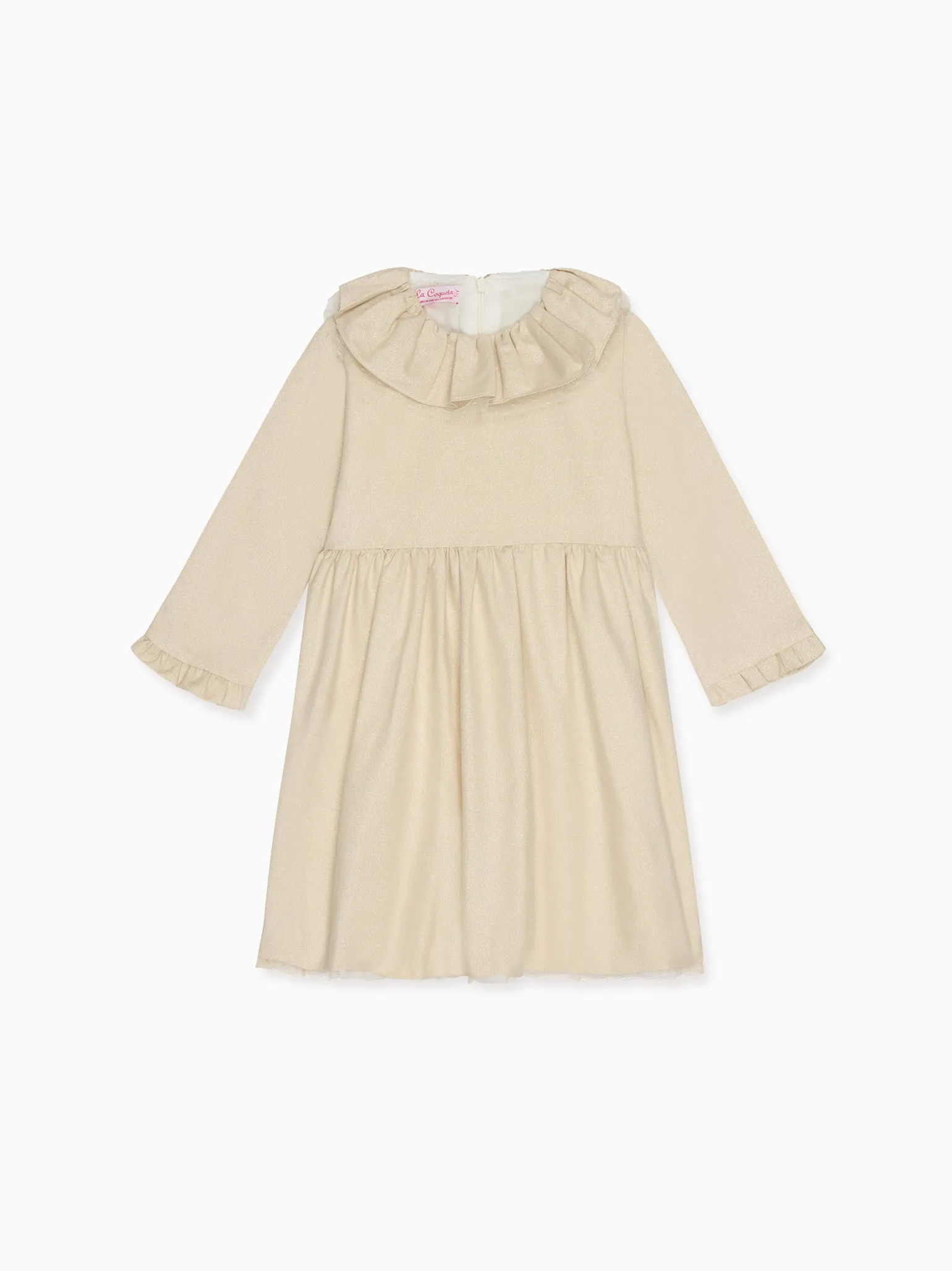 Gold Otillie Girl Dress