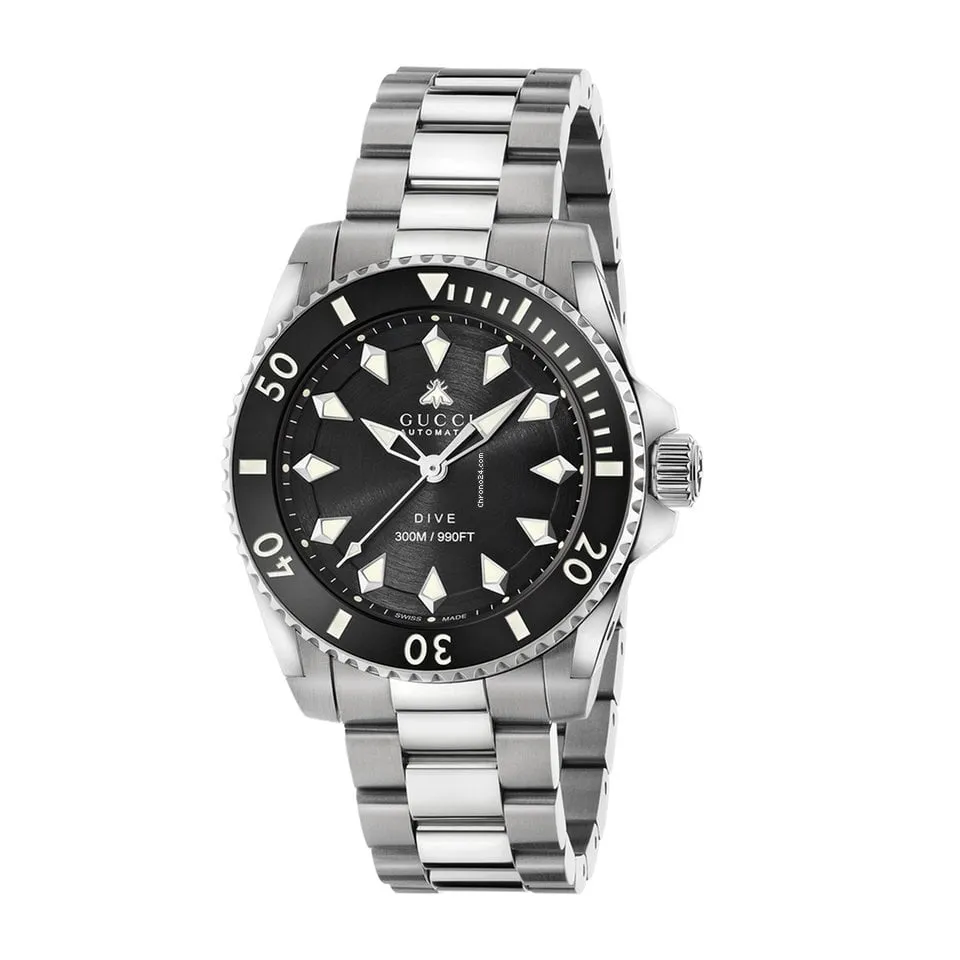 Gucci Dive 40mm Black Dial Automatic Unisex Watch