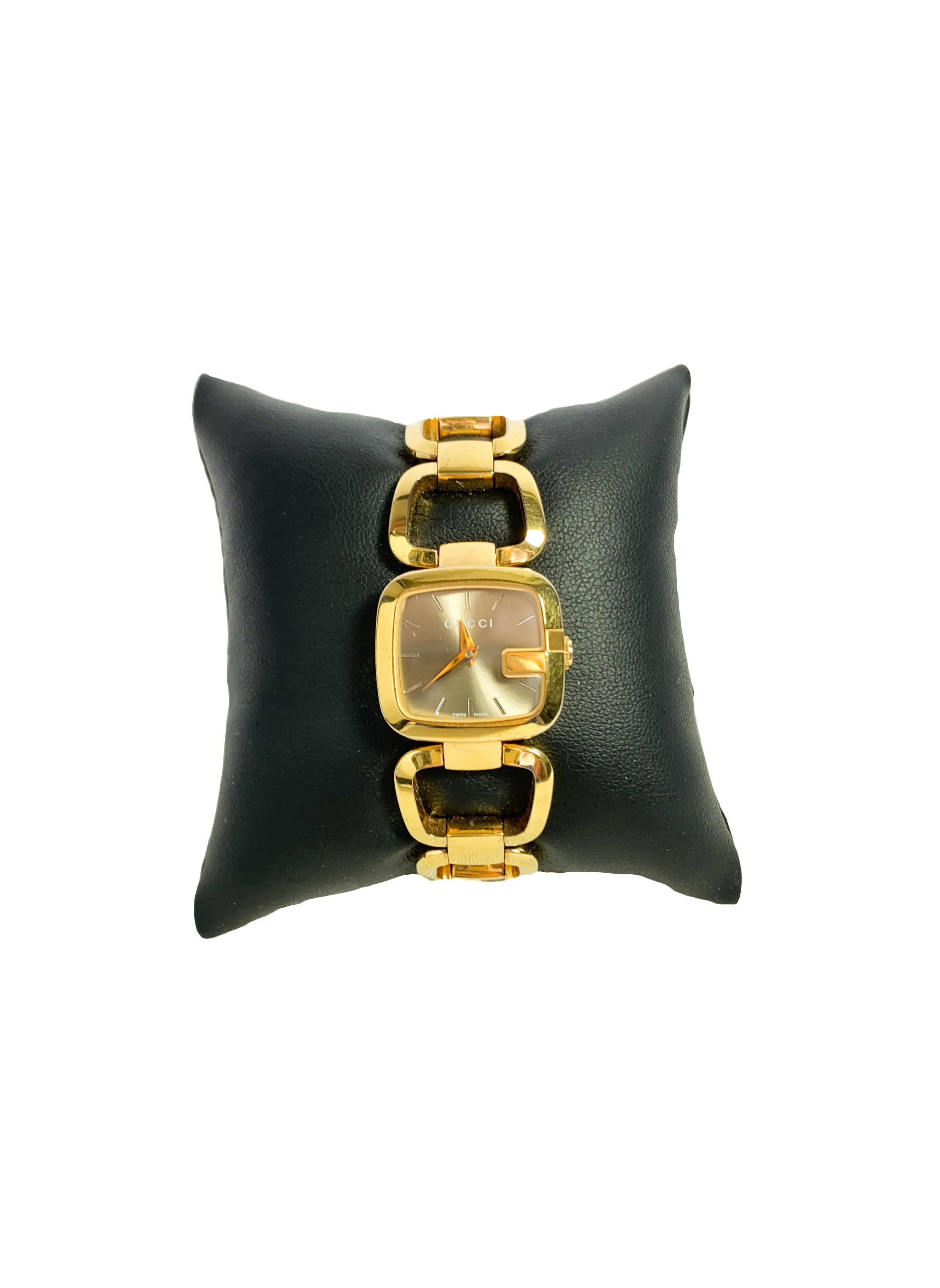 Gucci gold tone G watch