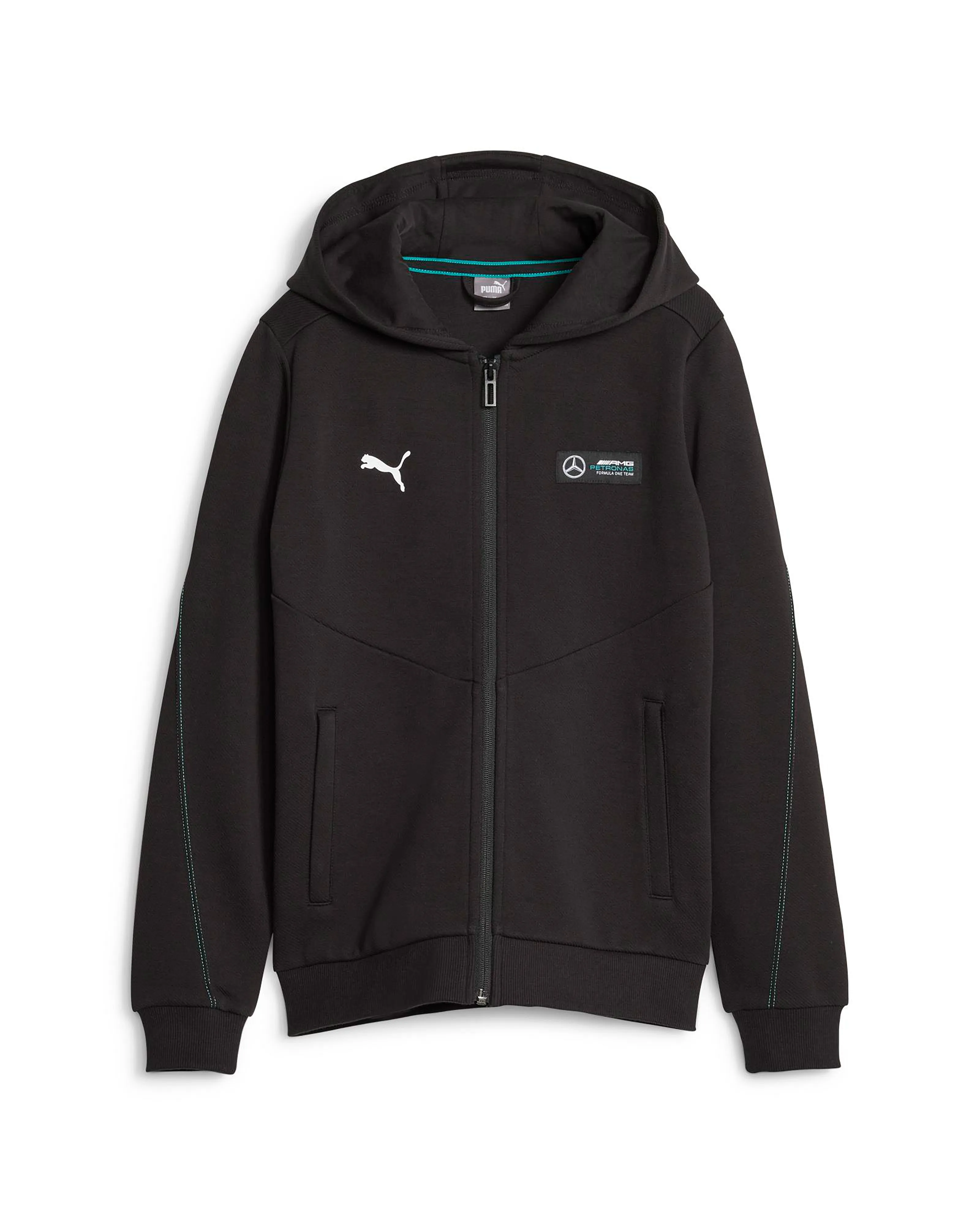 Kids Puma Hooded Sweat Jacket Black