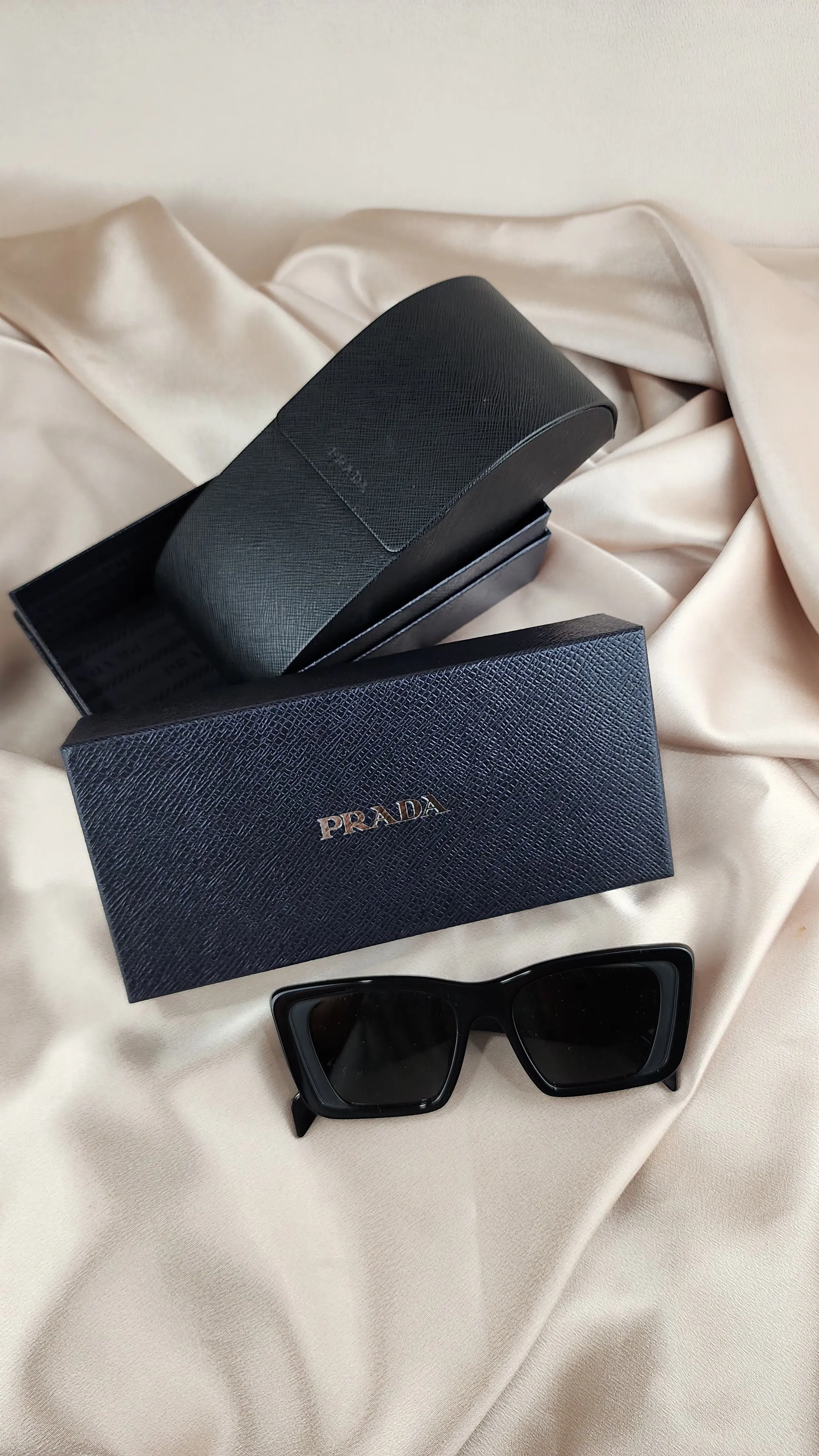 Prada Cat Eye Sunglasses Silver Plate - 276