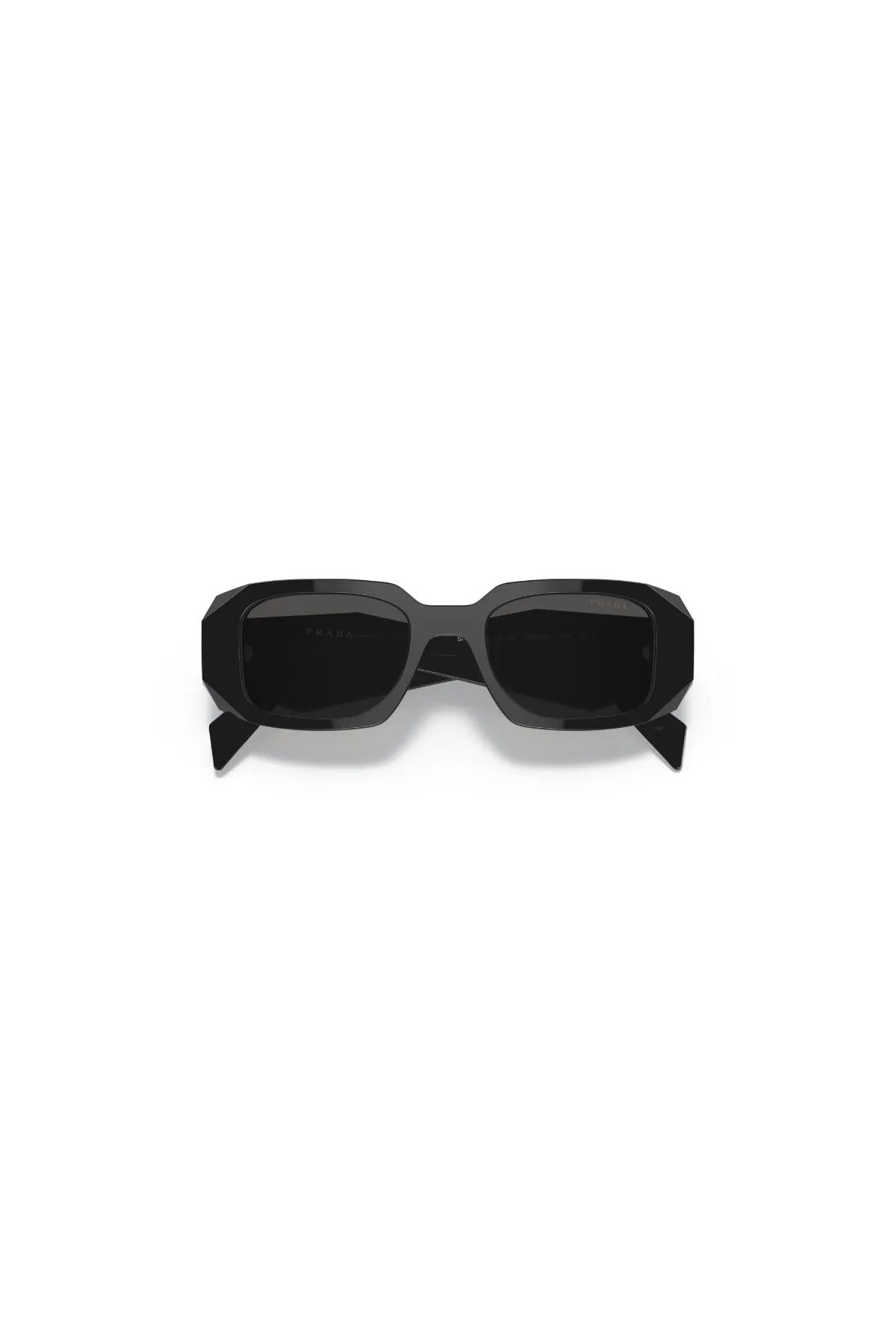 Prada Iconic Rectangle Sunglasses - Black/ Dark Grey