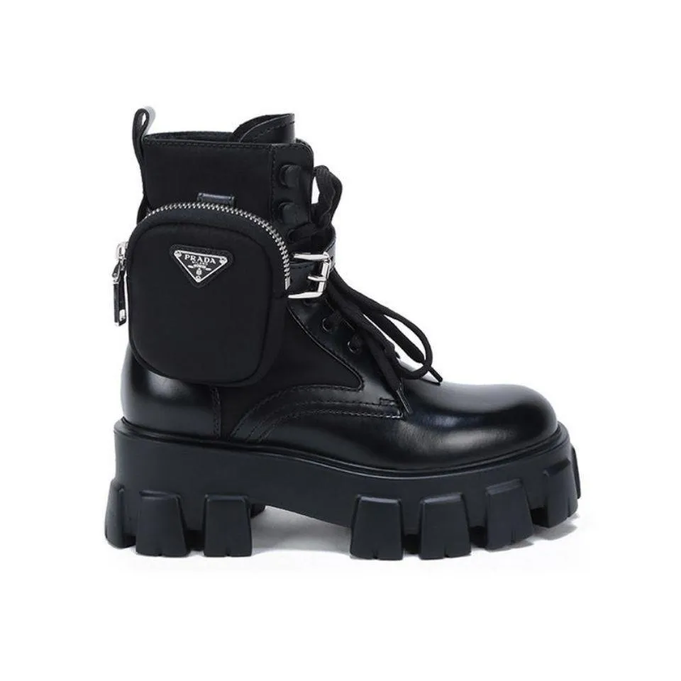 PRADA MONOLITH LUG-SOLE BOOTS