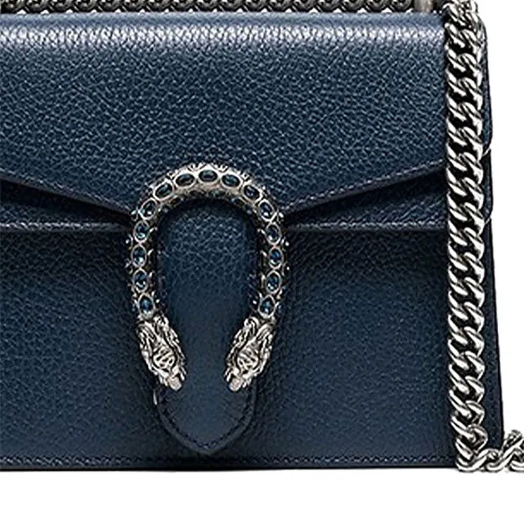 (WMNS) GUCCI Dionysus Chain Crossbody Bag Single Shoulder Bag Blue 421970-CAOGN-8205