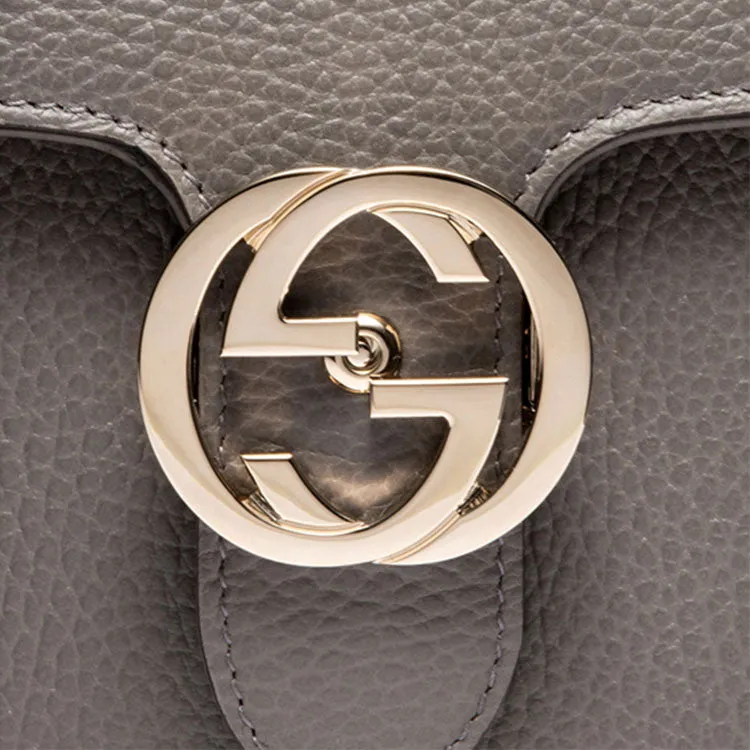 (WMNS) GUCCI Leather Bag Single-Shoulder Bag Grey 510304-CAO0G-1226